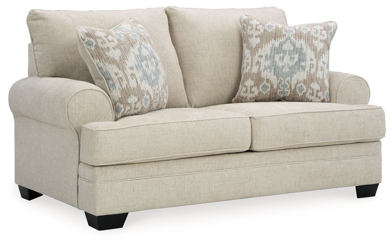 Rilynn - Linen - Loveseat Tony's Home Furnishings Furniture. Beds. Dressers. Sofas.