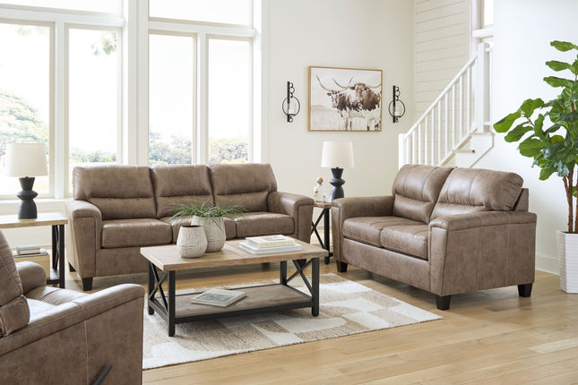 Navi - Fossil - 3 Pc. - Sofa, Loveseat, Rocker Recliner - Tony's Home Furnishings