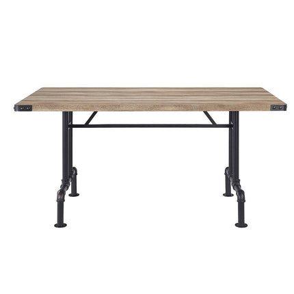 Edina - Dining Table - Oak & Sandy Black Finish - Tony's Home Furnishings