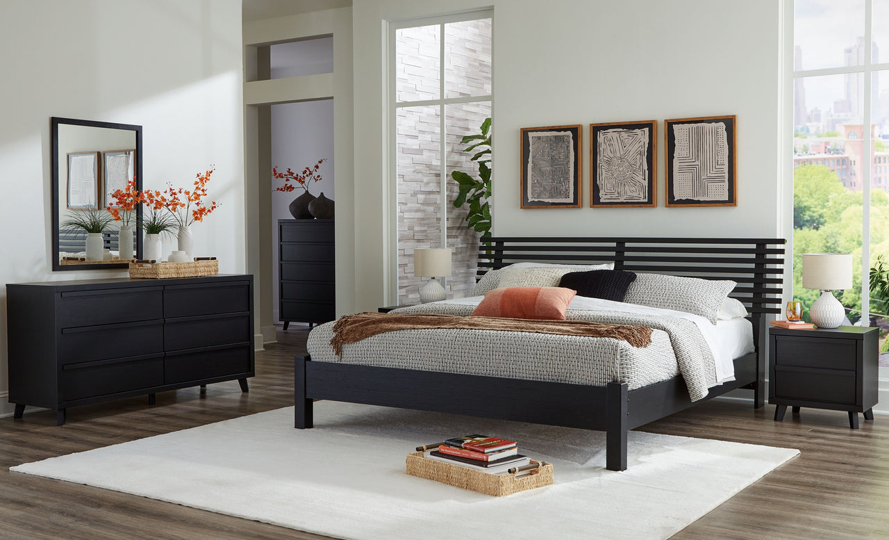 Danziar - Slat Panel Bed With Low Footboard Set - Tony's Home Furnishings