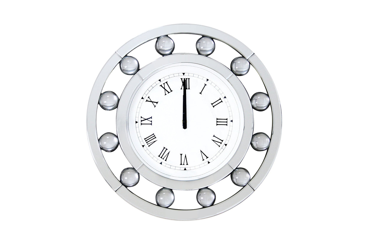 Boffa - Wall Clock - Mirrored - Tony's Home Furnishings