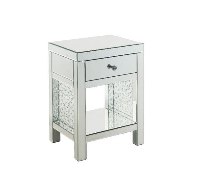 Nysa - Accent Table - Mirroed & Faux Cyrstals Inlay - Tony's Home Furnishings