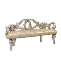 Thumbnail for Danae - Bench - Champagne & Gold Finish - Tony's Home Furnishings