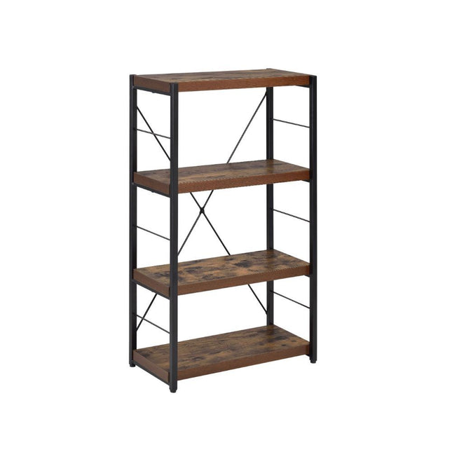 Bob - Bookshelf - Weathered Oak & Black - Tony's Home Furnishings