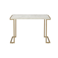 Thumbnail for Boice II - Accent Table - Faux Marble & Champagne - Tony's Home Furnishings