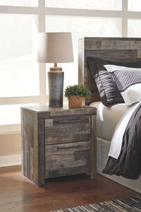 Thumbnail for Derekson - Multi Gray - Two Drawer Night Stand - Tony's Home Furnishings