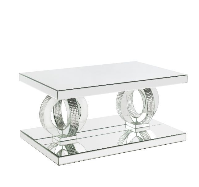 Ornat - Coffee Table - Mirrored & Faux Diamonds - Tony's Home Furnishings