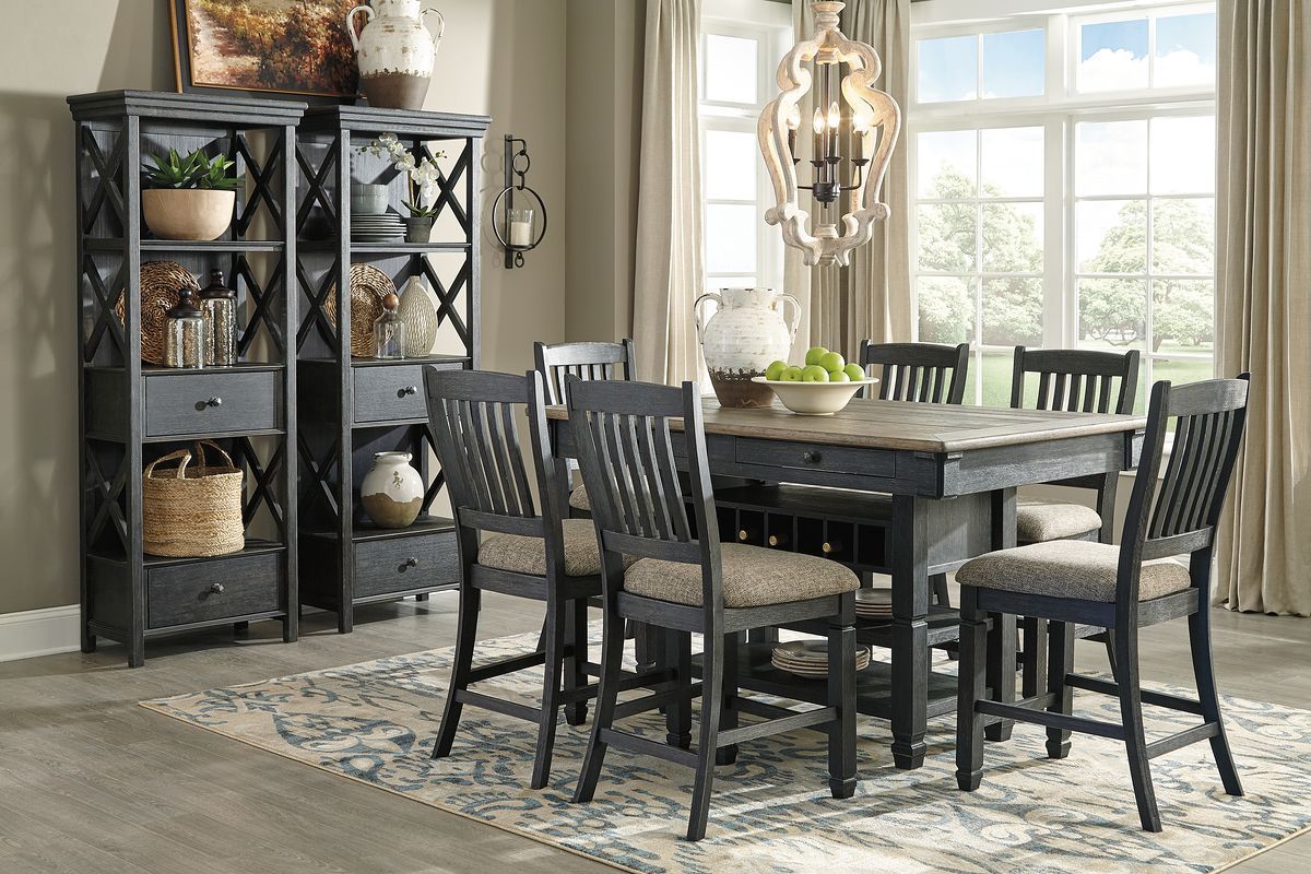 Tyler Creek - Counter Height Table Set - Tony's Home Furnishings