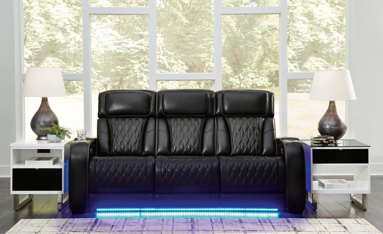 Boyington - Black - 2 Pc. - Power Reclining Sofa And Loveseat - Tony's Home Furnishings