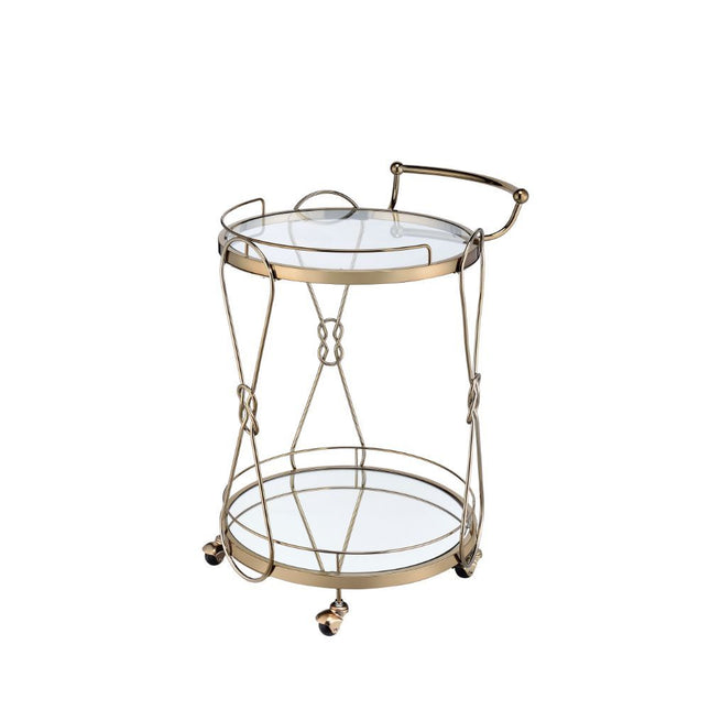 Zekera - Serving Cart - Champagne - Tony's Home Furnishings