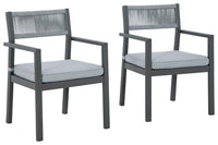 Thumbnail for Eden Town - Gray / Light Gray - Arm Chair With Cushion (Set of 2) Tony's Home Furnishings Furniture. Beds. Dressers. Sofas.