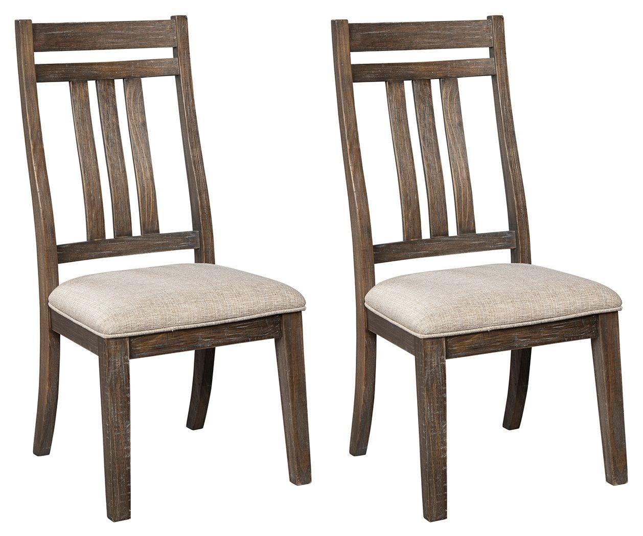 Wyndahl - Rustic Brown - Dining Uph Side Chair (Set of 2) - Slatback Tony's Home Furnishings Furniture. Beds. Dressers. Sofas.