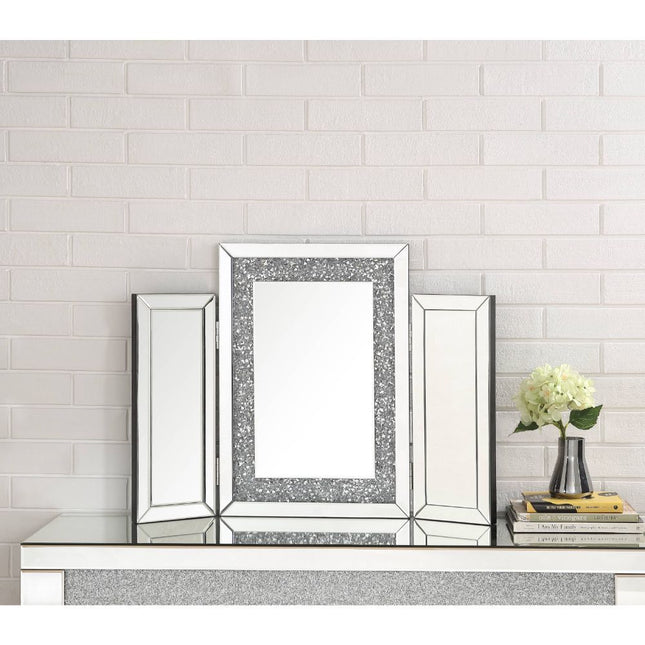 Noralie - Accent Decor - Mirrored & Faux Diamonds - 22" - Tony's Home Furnishings