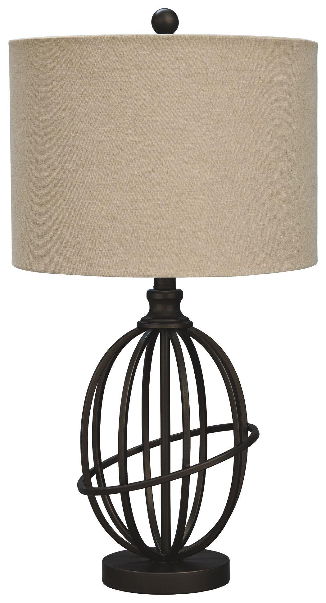 Manasa - Dark Brown - Metal Table Lamp Tony's Home Furnishings Furniture. Beds. Dressers. Sofas.