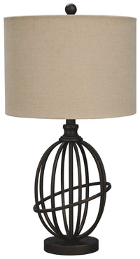 Thumbnail for Manasa - Dark Brown - Metal Table Lamp Tony's Home Furnishings Furniture. Beds. Dressers. Sofas.