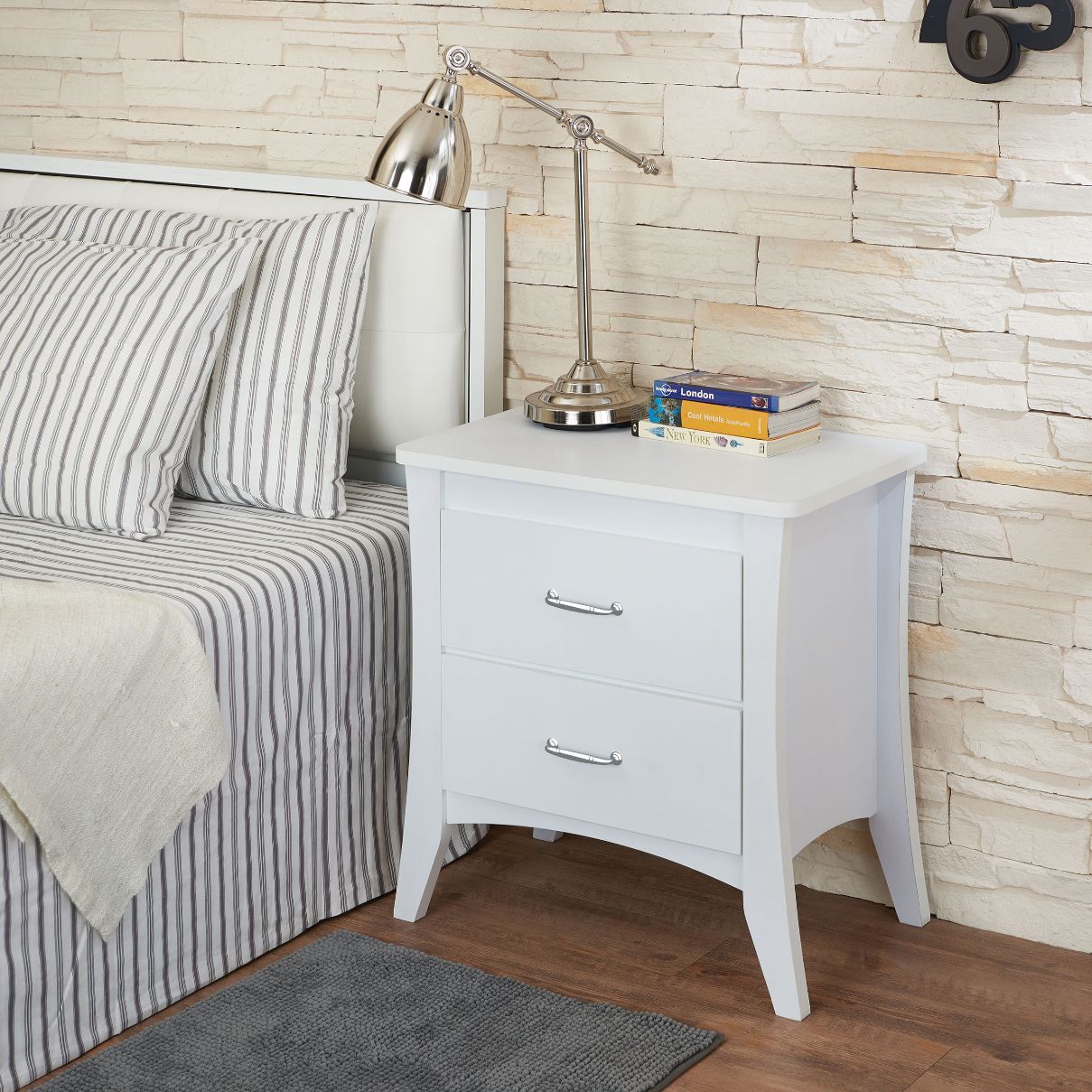 Babb - Accent Table - White - Tony's Home Furnishings