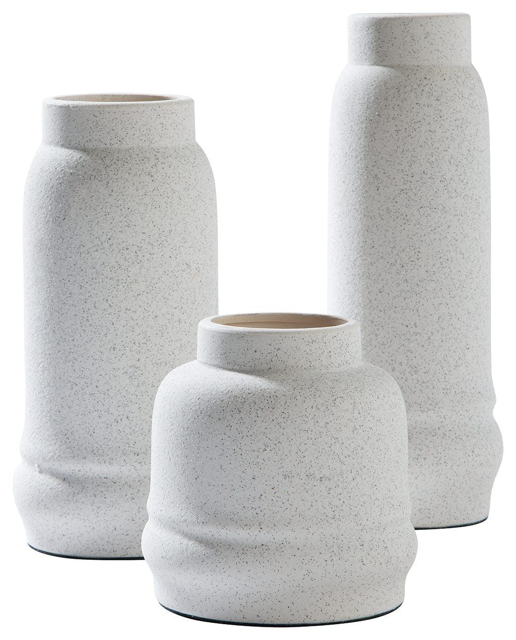 Jayden - White - Vase Set (Set of 3) Tony's Home Furnishings Furniture. Beds. Dressers. Sofas.