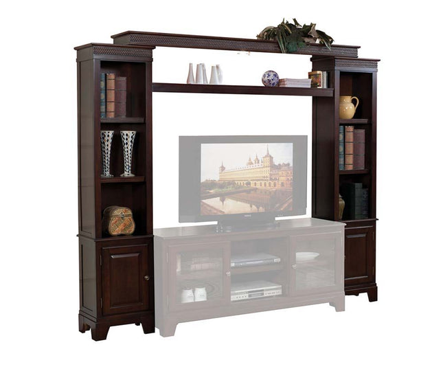 Halden - Entertainment Center - Merlot - Tony's Home Furnishings