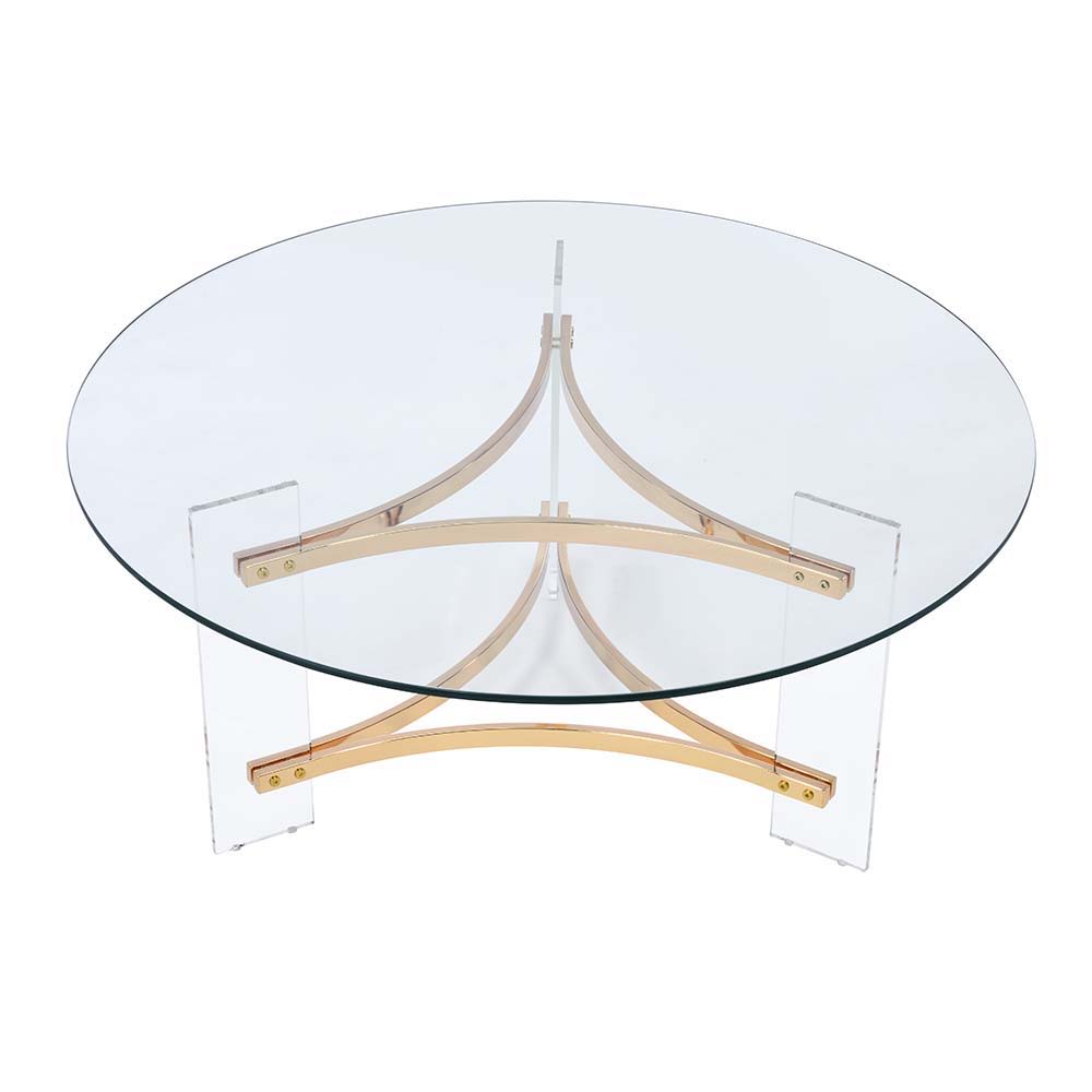 Sosi - Coffee Table - Gold Finish - Tony's Home Furnishings