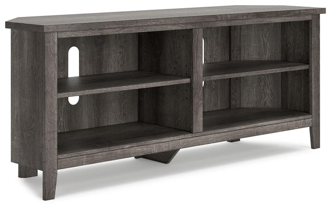 Arlenbry - Gray - Medium Corner TV Stand Signature Design by Ashley® 