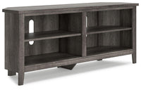 Thumbnail for Arlenbry - Gray - Medium Corner TV Stand Tony's Home Furnishings Furniture. Beds. Dressers. Sofas.