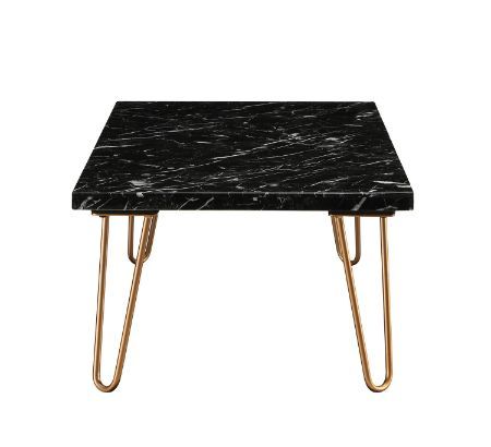 Telestis - Coffee Table - Black Marble & Gold - Tony's Home Furnishings