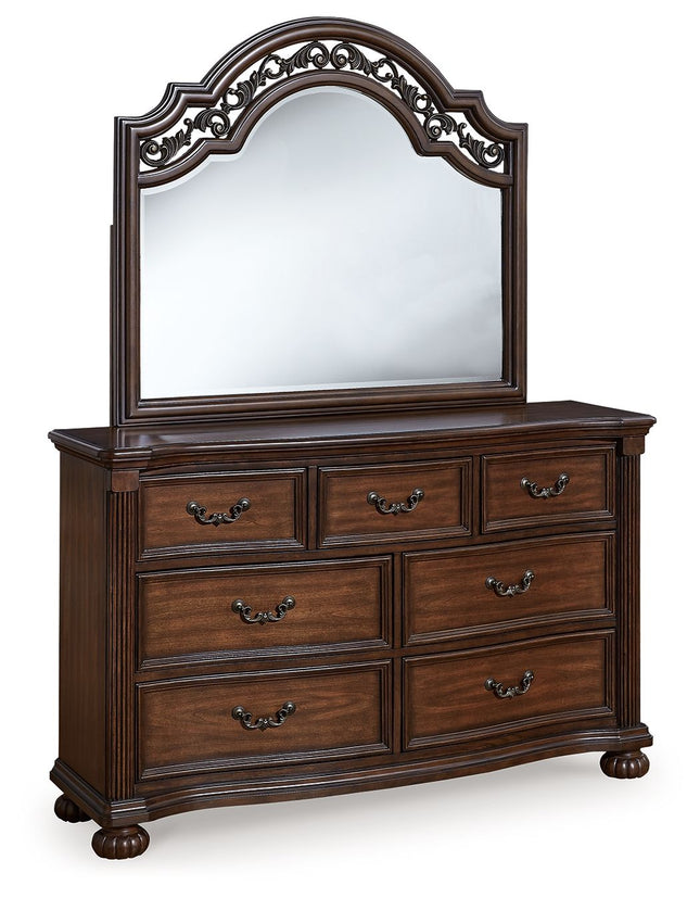 Lavinton - Brown - Dresser And Mirror - Tony's Home Furnishings