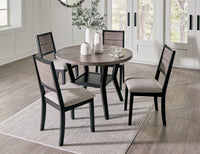 Thumbnail for Corloda - Black / Gray - Round Drm Table Set (Set of 5) - Tony's Home Furnishings