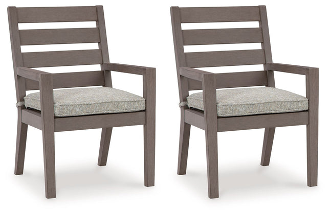 Hillside Barn - Gray / Brown - Arm Chair With Cushion (Set of 2) - Tony's Home Furnishings