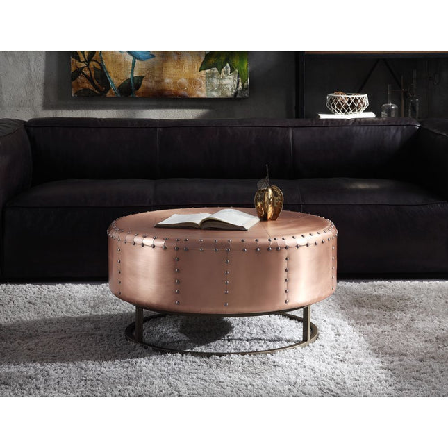 Raith - Coffee Table - Rose Gold Aluminum - Tony's Home Furnishings