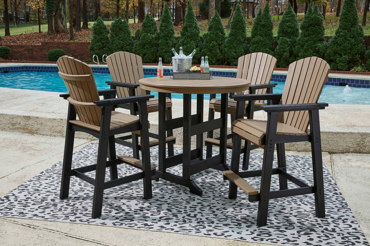 Fairen Trail - Black / Driftwood - 5 Pc. - Dining Set With 4 Chairs Tony's Home Furnishings Furniture. Beds. Dressers. Sofas.