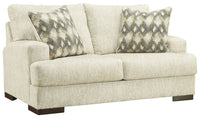 Thumbnail for Caretti - Parchment - Loveseat Tony's Home Furnishings Furniture. Beds. Dressers. Sofas.