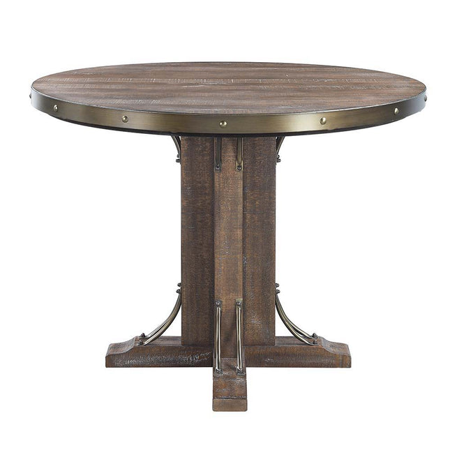 Raphaela - Counter Height Table - Weathered Cherry Finish - Tony's Home Furnishings