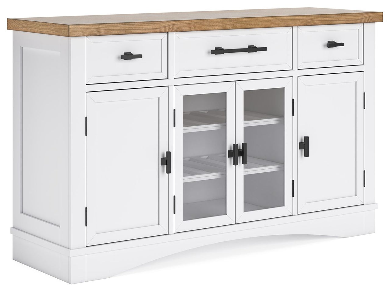 Ashbryn - White / Natural - Dining Room Server - Tony's Home Furnishings