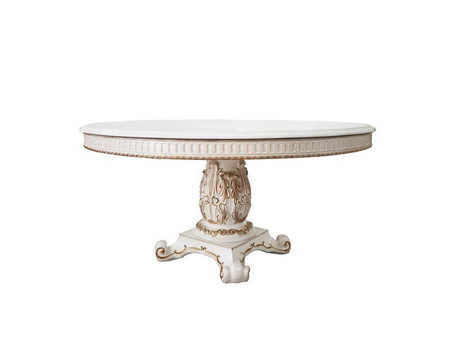 Vendom - Dining Table - Antique Pearl Finish - 76" - Tony's Home Furnishings