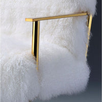 Thumbnail for Bagley - Accent Chair - Wool & Gold Brass - Tony's Home Furnishings