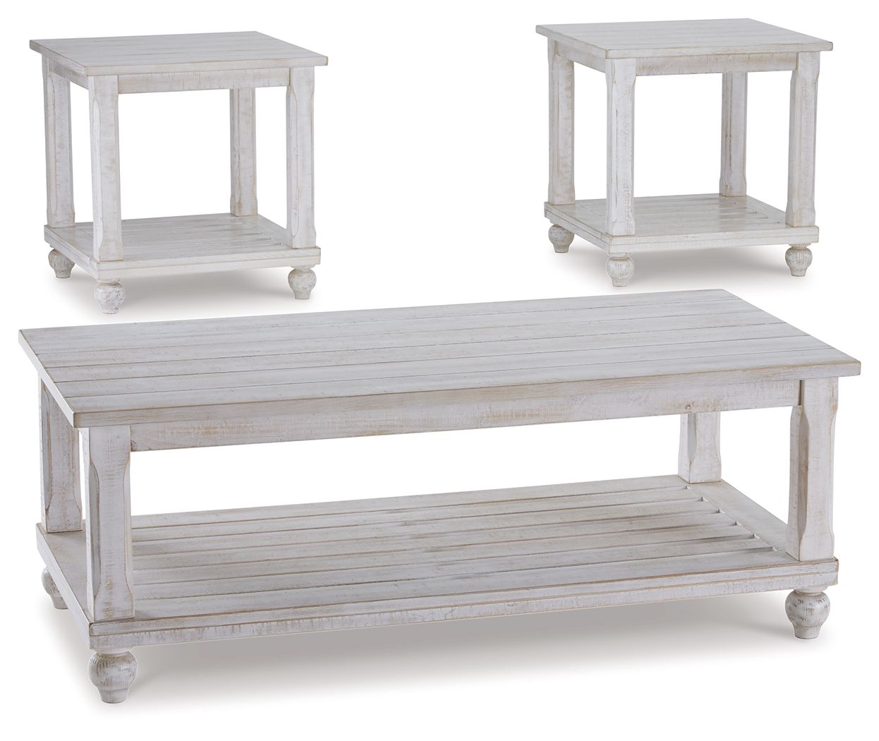 Cloudhurst - White - Occasional Table Set (Set of 3) Tony's Home Furnishings Furniture. Beds. Dressers. Sofas.
