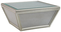 Thumbnail for Traleena - Silver Finish - Square Cocktail Table Tony's Home Furnishings Furniture. Beds. Dressers. Sofas.