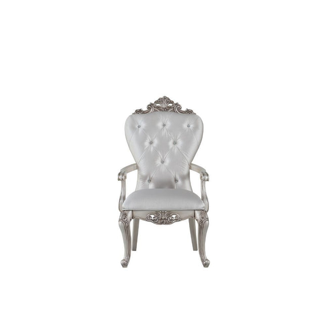 Gorsedd - Chair (Set of 2) - Cream Fabric & Antique White - Tony's Home Furnishings