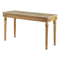Daesha - Accent Table - Marble & Antique Gold - Tony's Home Furnishings