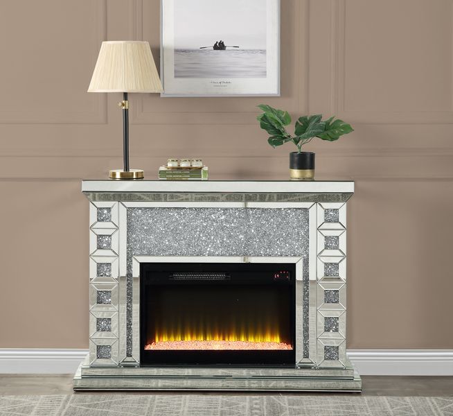 Noralie - Fireplace - Mirrored - 35" - Tony's Home Furnishings