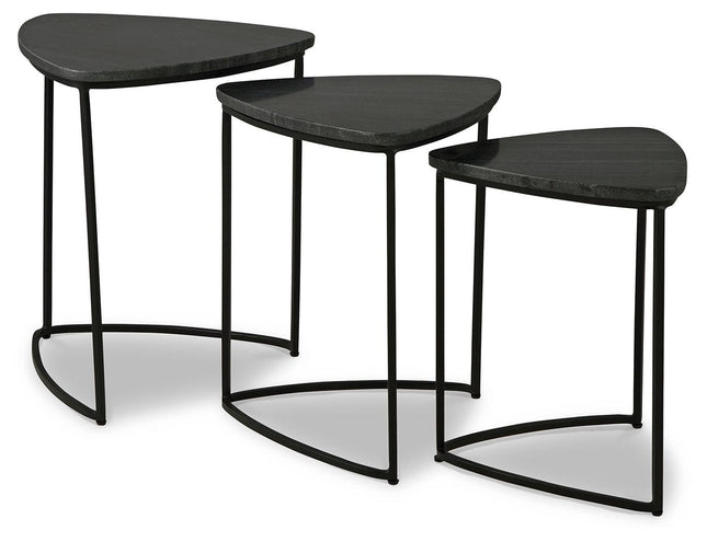 Olinmere - Black - Accent Table (Set of 3) Signature Design by Ashley® 