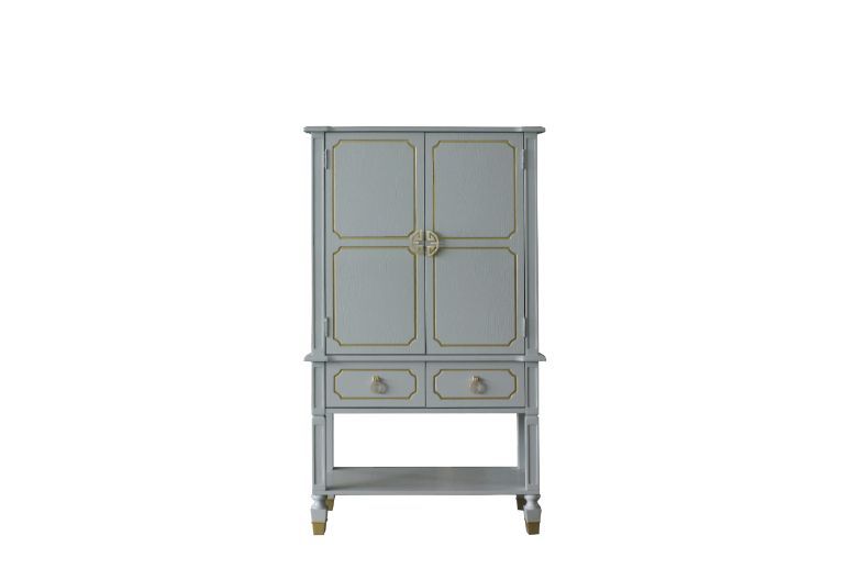 House - Marchese Cabinet - Pearl Gray Finish - Tony's Home Furnishings