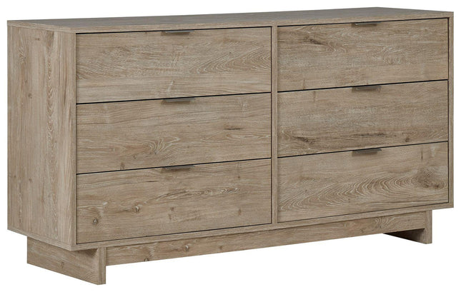 Oliah - Beige - Six Drawer Dresser - 31'' Height Signature Design by Ashley® 