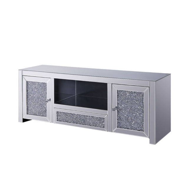 Noralie - TV Stand - Mirrored & Faux Diamonds - 22" - Tony's Home Furnishings