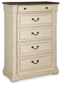 Thumbnail for Bolanburg - Antique White / Brown - Five Drawer Chest Tony's Home Furnishings Furniture. Beds. Dressers. Sofas.