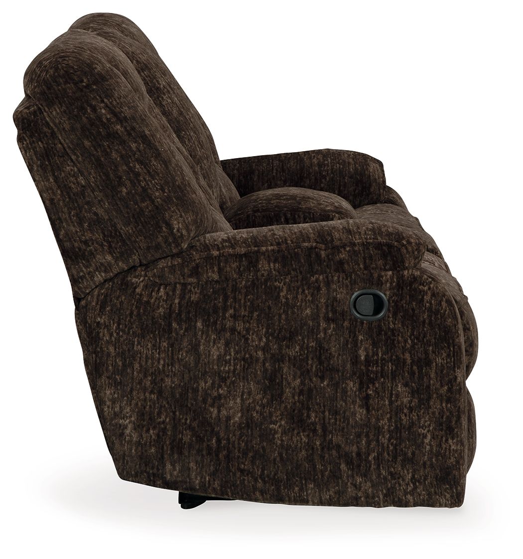 Soundwave - Reclining Loveseat W/Console - Tony's Home Furnishings
