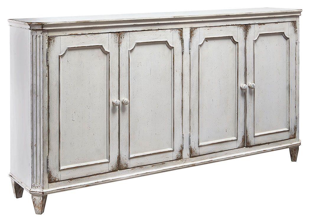Mirimyn - Antique White - Accent Cabinet Tony's Home Furnishings Furniture. Beds. Dressers. Sofas.