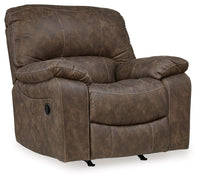 Thumbnail for Kilmartin - Chocolate - Rocker Recliner Tony's Home Furnishings Furniture. Beds. Dressers. Sofas.