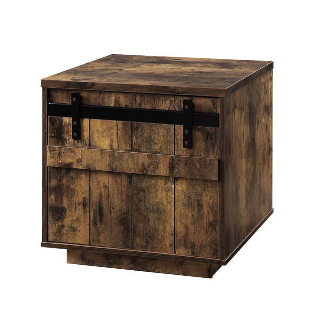 Bellarosa - End Table - Rustic Oak Finish - Tony's Home Furnishings